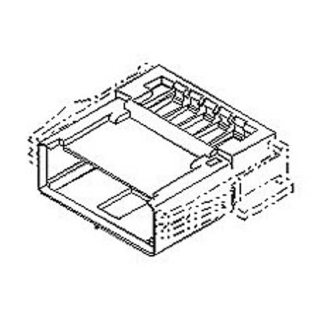 Molex Headers & Wire Housings 2.50Mm (.098) Pitch Wire-To-Wire Plug Housing, With Retainer And Optional 511121500